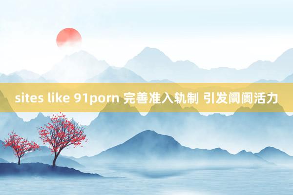 sites like 91porn 完善准入轨制 引发阛阓活力