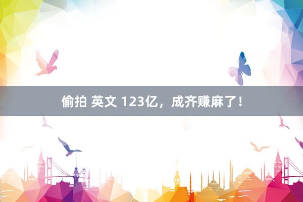 偷拍 英文 123亿，成齐赚麻了！